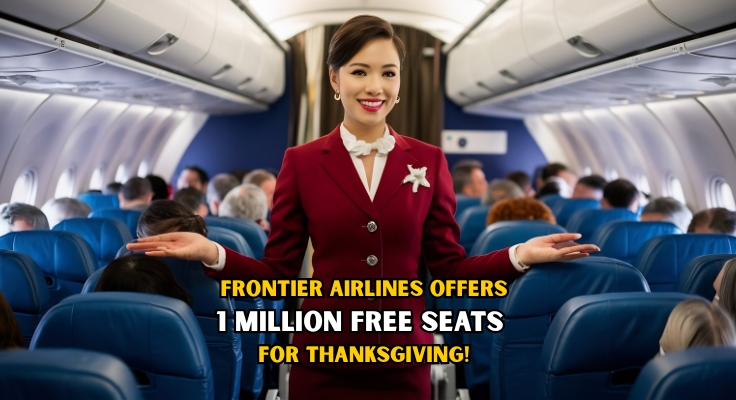 Frontier Airlines Offers 1 Million Free Seats for Thanksgiving!